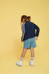 Meisjes Sportvest - Rolling into Spring van Jubel in de kleur Marine in maat 128.
