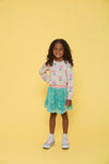 Meisjes Sweater AOP - Rolling into Spring van Jubel in de kleur Offwhite in maat 128.