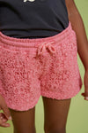 Jubel Short met crochetdetail - Salsa Sunset
