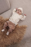 Unisexs Sweater AOP - Fall Favorites van Feetje in de kleur Off White in maat 62.