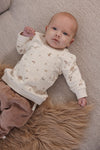 Unisexs Sweater AOP - Fall Favorites van Feetje in de kleur Off White in maat 62.