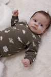 Jongens Sweater AOP - Rawrsome van Feetje in de kleur Groen in maat 86.
