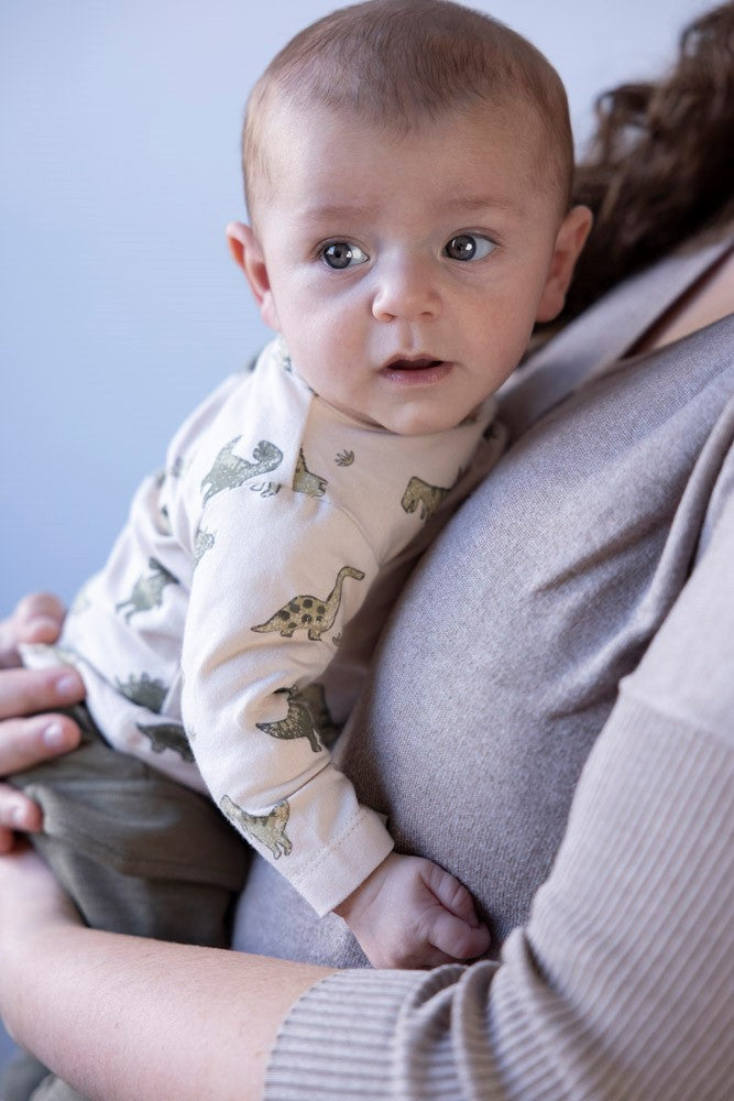Jongens Longsleeve AOP - Rawrsome van Feetje in de kleur Off White in maat 86.