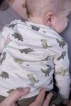 Jongens Longsleeve AOP - Rawrsome van Feetje in de kleur Off White in maat 86.