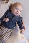 Jongens Sweater - Narwal van Feetje in de kleur Blauw in maat 86.
