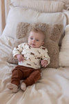 Jongens Sweater AOP - Wild World van Feetje in de kleur Off White in maat 86.