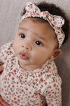 Meisjes Romper rib AOP - Woodland Bloom van Feetje in de kleur Off White in maat 86.