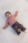 Meisjes Longsleeve pointelle rib - Woodland Bloom van Feetje in de kleur Roze in maat 86.
