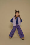 Meisjes Omkeerbaar teddy gilet - Wild Soul van Jubel in de kleur l.Lila in maat 128.