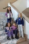Meisjes Omkeerbaar teddy gilet - Wild Soul van Jubel in de kleur l.Lila in maat 128.