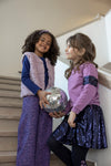 Meisjes Omkeerbaar teddy gilet - Wild Soul van Jubel in de kleur l.Lila in maat 128.
