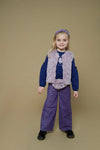 Meisjes Omkeerbaar teddy gilet - Wild Soul van Jubel in de kleur l.Lila in maat 128.