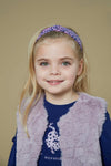 Meisjes Omkeerbaar teddy gilet - Wild Soul van Jubel in de kleur l.Lila in maat 128.