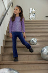 Meisjes Longsleeve AOP - Wild Soul van Jubel in de kleur l.Lila in maat 128.