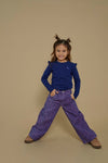 Meisjes Longsleeve rib - Wild Soul van Jubel in de kleur Indigo in maat 128.