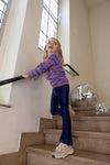 Meisjes Sweater AOP - Wild Soul van Jubel in de kleur Violet in maat 128.