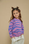 Meisjes Sweater AOP - Wild Soul van Jubel in de kleur Violet in maat 128.