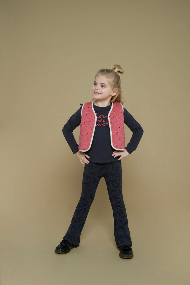 Meisjes Teddy gilet - Queen Of Hearts van Jubel in de kleur Offwhite in maat 128.