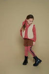 Meisjes Teddy gilet - Queen Of Hearts van Jubel in de kleur Offwhite in maat 128.