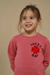 Meisjes Sweater - Queen Of Hearts van Jubel in de kleur Roze in maat 128.