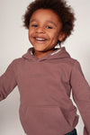 Jongens Hoody - Rock the Earth van Sturdy in de kleur Mauve in maat 128.