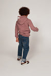 Jongens Hoody - Rock the Earth van Sturdy in de kleur Mauve in maat 128.