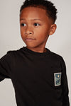 Jongens Longsleeve met backprint - Fix It van Sturdy in de kleur Antraciet in maat 128.