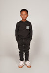 Jongens Broek loose fit - Fix It van Sturdy in de kleur Antraciet in maat 128.
