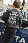 Jongens Broek loose fit - Fix It van Sturdy in de kleur Antraciet in maat 128.