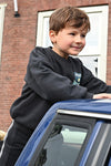 Jongens Broek loose fit - Fix It van Sturdy in de kleur Antraciet in maat 128.