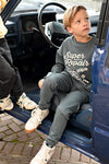 Jongens Sweater oversized - Fix It van Sturdy in de kleur Petrol in maat 128.