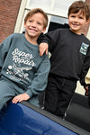 Jongens Broek loose fit - Fix It van Sturdy in de kleur Antraciet in maat 128.