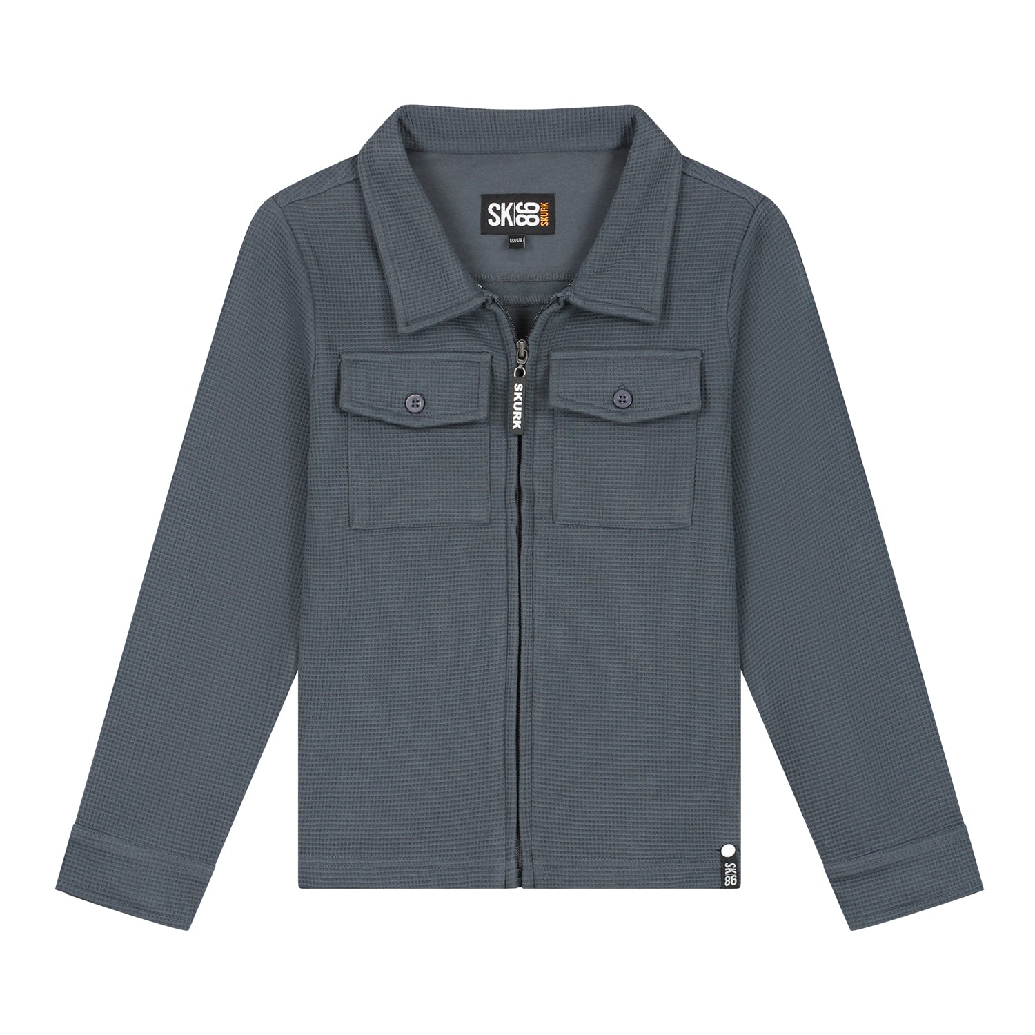 Jongens Zip overshirt Silly Grey van Skurk in de kleur grey in maat 170.