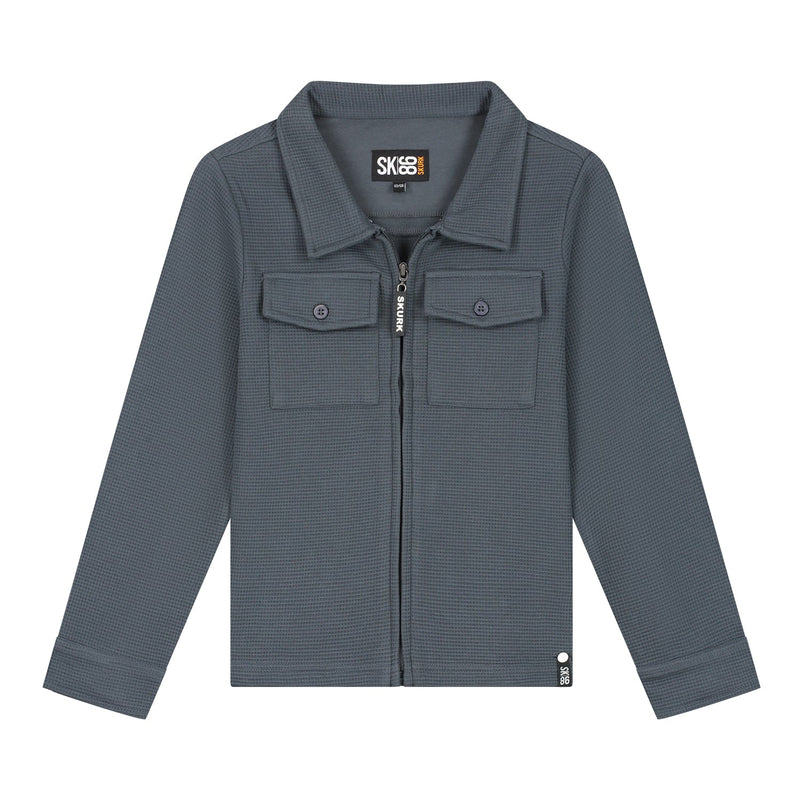 Jongens Zip overshirt Silly Grey van Skurk in de kleur grey in maat 170.