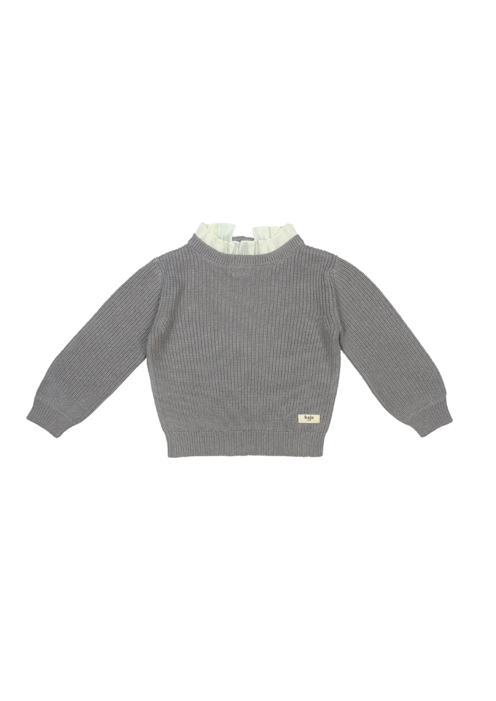 Baje Studio Soho knitted collar top lilac