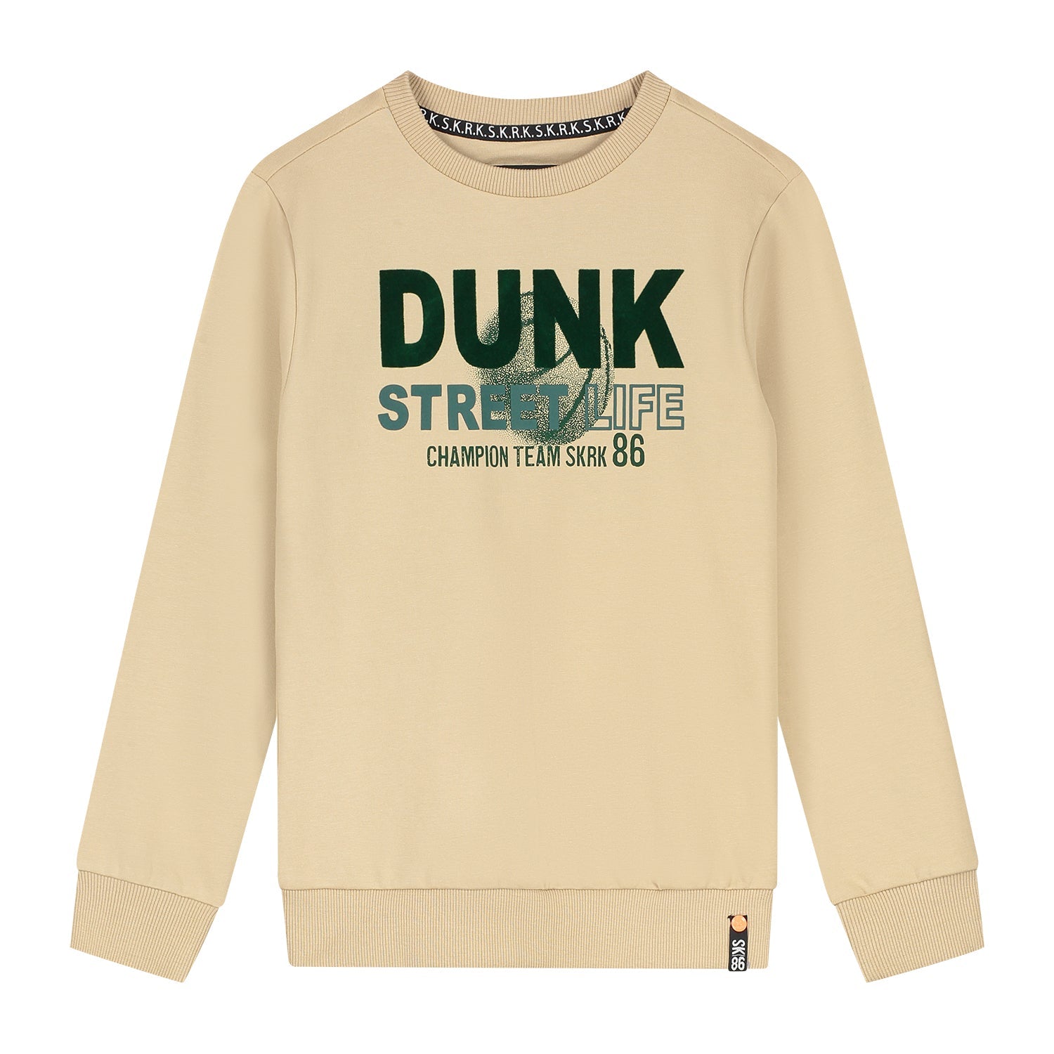 Jongens Sweater Sted van Skurk in de kleur Sand in maat 170.