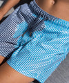 Sea'sons Swimshorts Striped Dark Grey - Blue