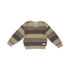 Baje Studio Surrey jacquard stripe pullover taupe multi
