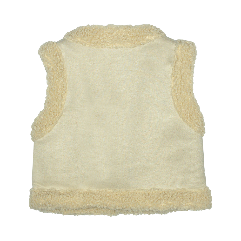 Baje Studio Syon gilet teddy creme