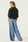 Meisjes Sweater short sleeve van Garcia in de kleur Smokey Grey in maat 164-170.