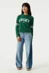 Meisjes Jeans with stripe van Garcia in de kleur Light used in maat 164.