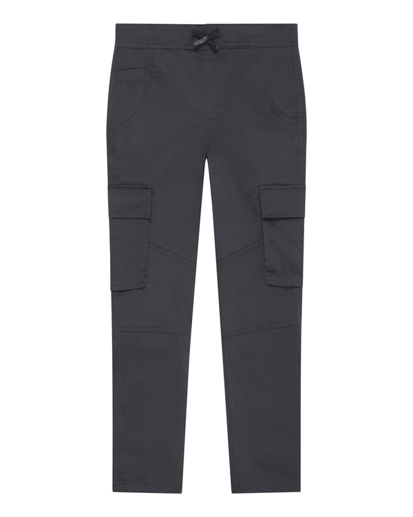 Jongens Cargo Trouser van Lyle & Scott in de kleur Gunmetal in maat 170-176.