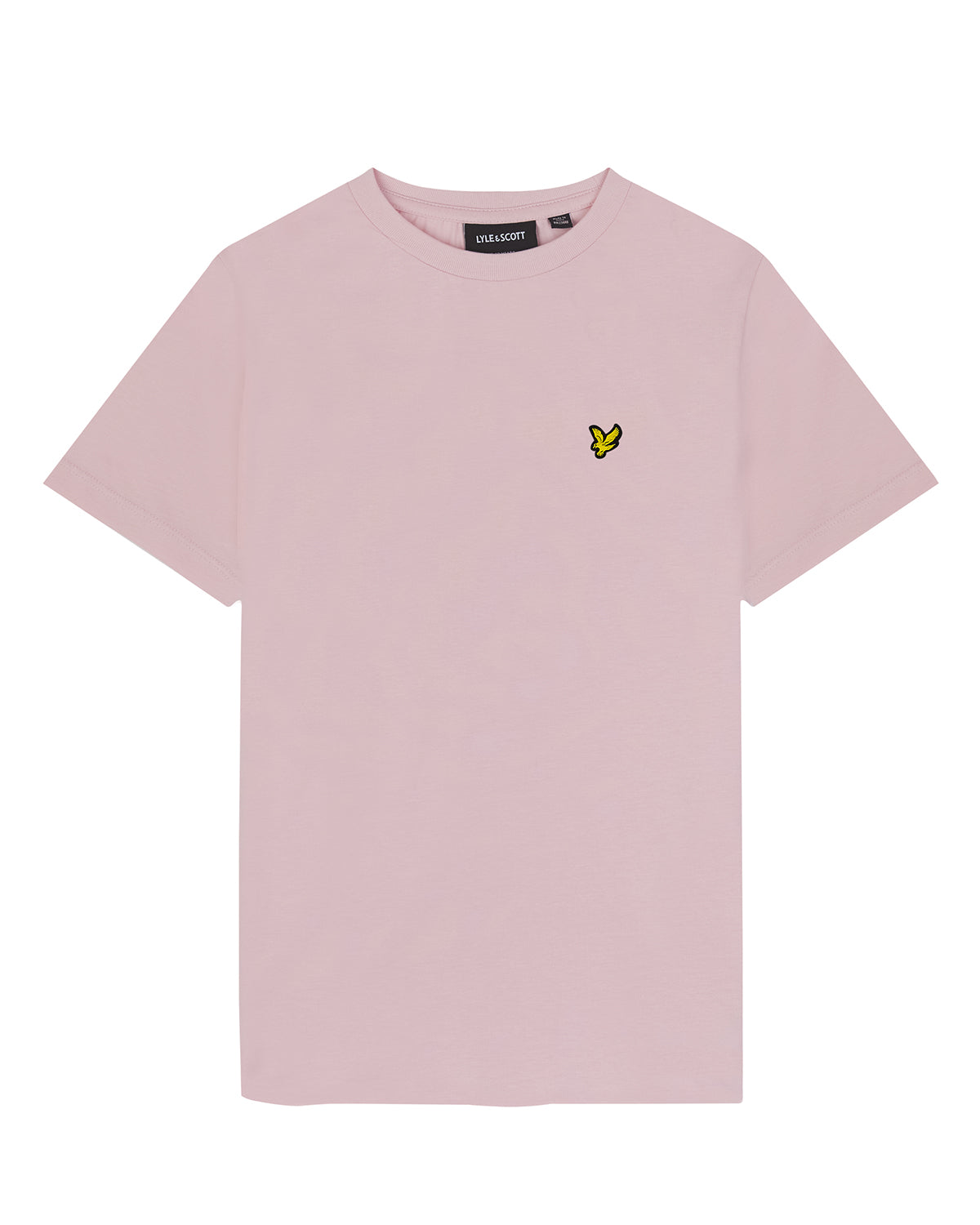 Jongens Plain T-shirt van Lyle & Scott in de kleur W488 Light Pink in maat 170-176.