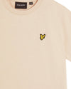 Jongens Plain T-shirt van Lyle & Scott in de kleur W503 Putty in maat 170-176.