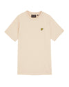 Jongens Plain T-shirt van Lyle & Scott in de kleur W503 Putty in maat 170-176.