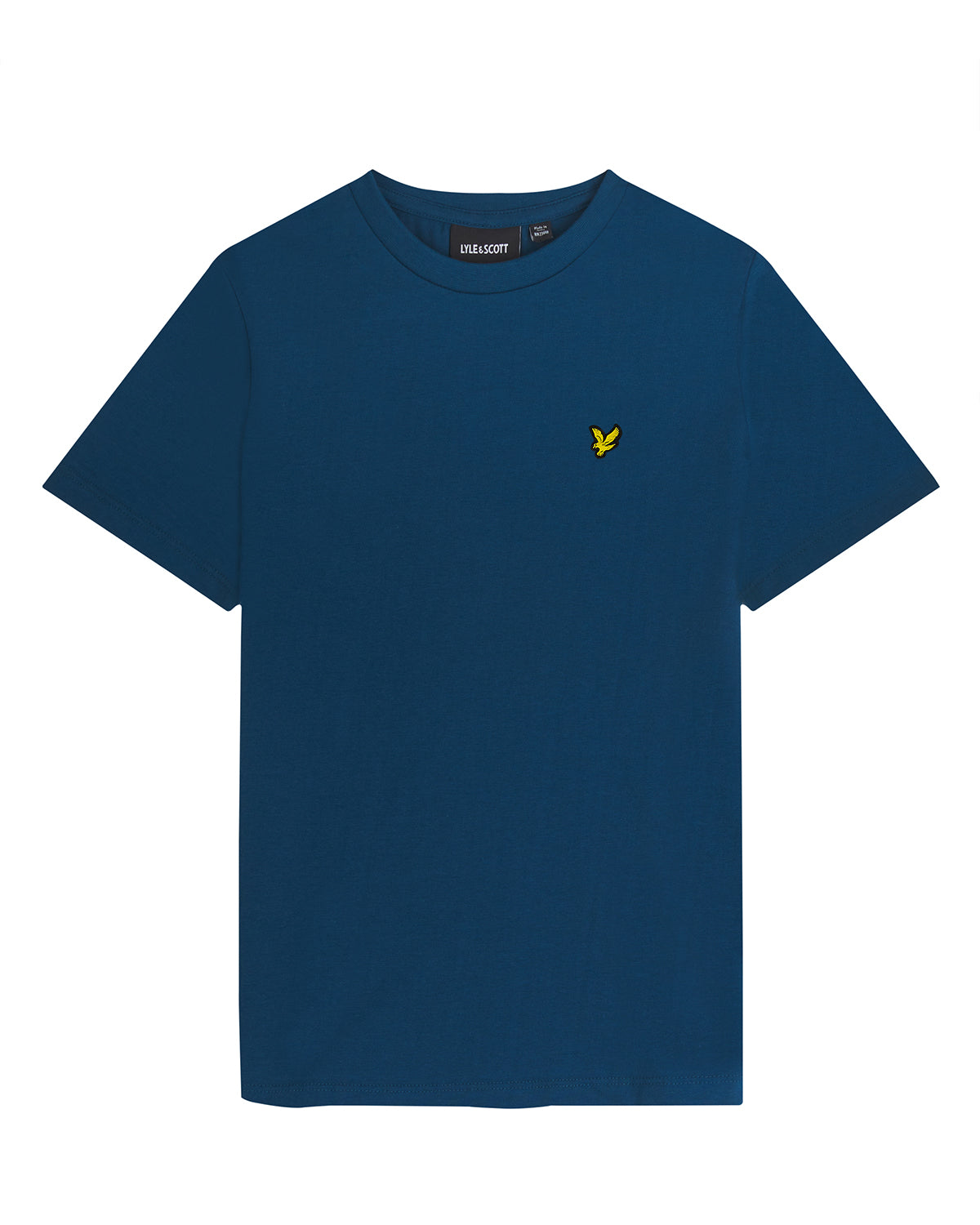 Jongens Plain T-shirt van Lyle & Scott in de kleur W992 Apres Navy in maat 170-176.
