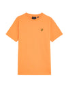 Jongens Plain T-shirt van Lyle & Scott in de kleur X573 Kinetic Orange in maat 170-176.