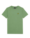 Jongens Plain T-shirt van Lyle & Scott in de kleur X576 Smoke Green in maat 170-176.