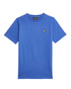 Jongens Plain T-shirt van Lyle & Scott in de kleur X578 Now Blue in maat 170-176.