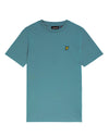 Jongens Plain T-shirt van Lyle & Scott in de kleur X579 Blue Storm in maat 170-176.